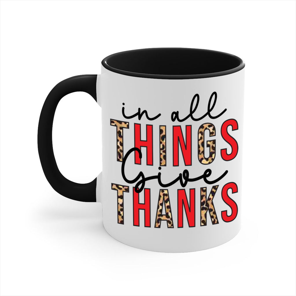 In all things give thanks 352#- fall-Mug / Coffee Cup