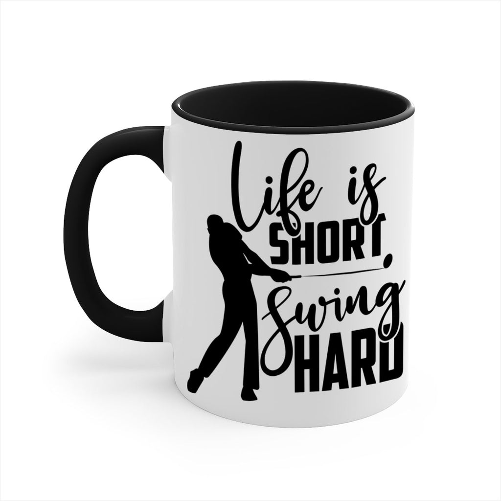 Life is short Swing hard 896#- golf-Mug / Coffee Cup