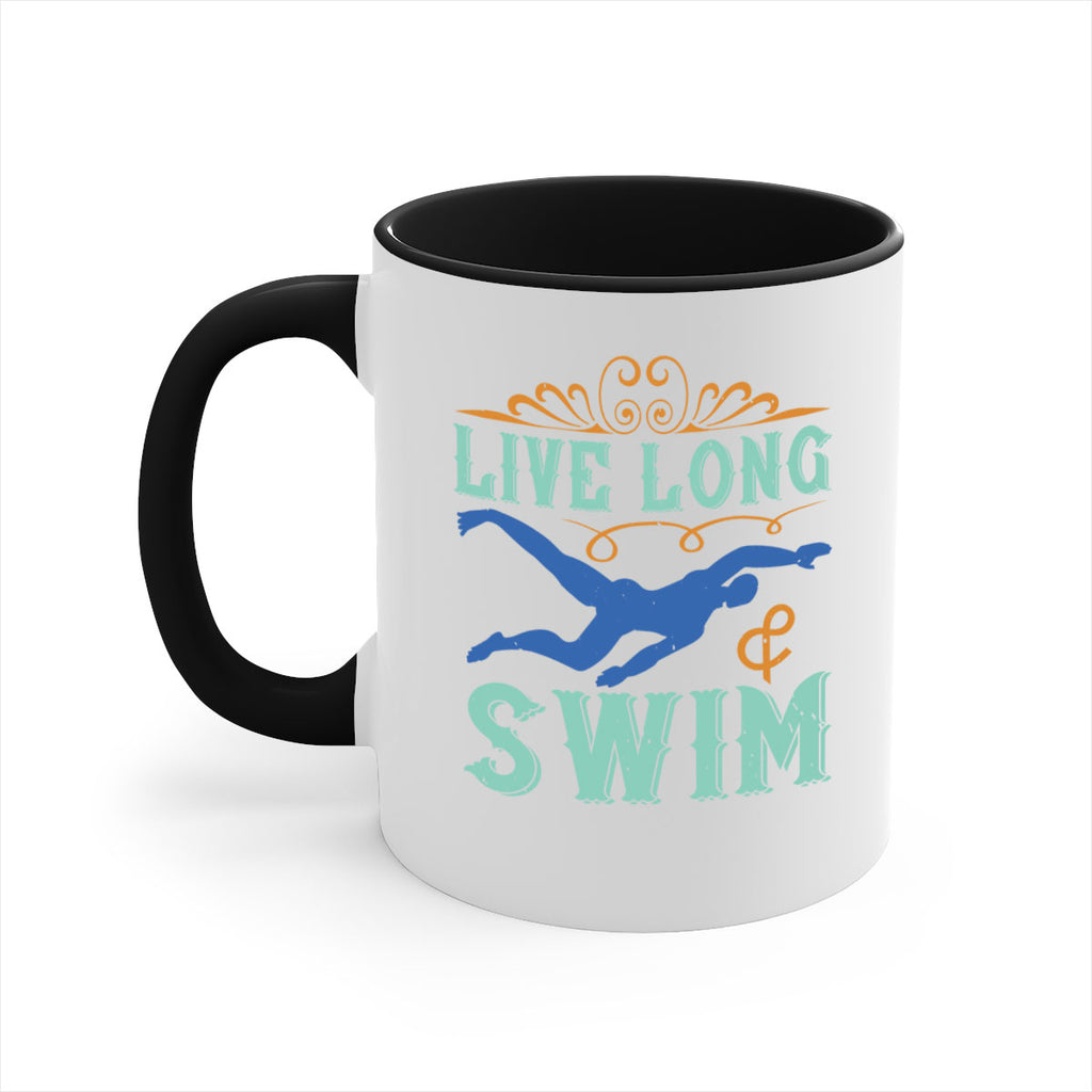 Live long swim 835#- swimming-Mug / Coffee Cup