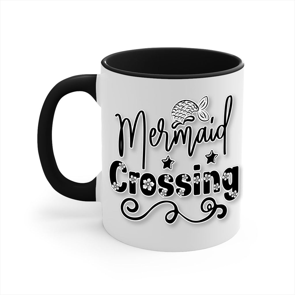 Mermaid Crossing 400#- mermaid-Mug / Coffee Cup