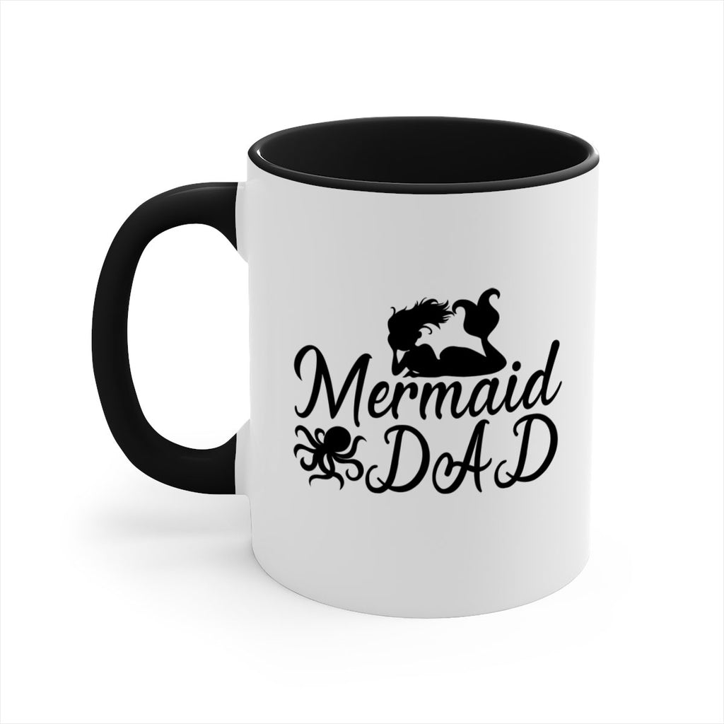 Mermaid Dad 357#- mermaid-Mug / Coffee Cup