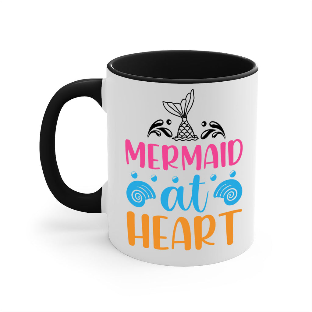 Mermaid at heart Design 396#- mermaid-Mug / Coffee Cup