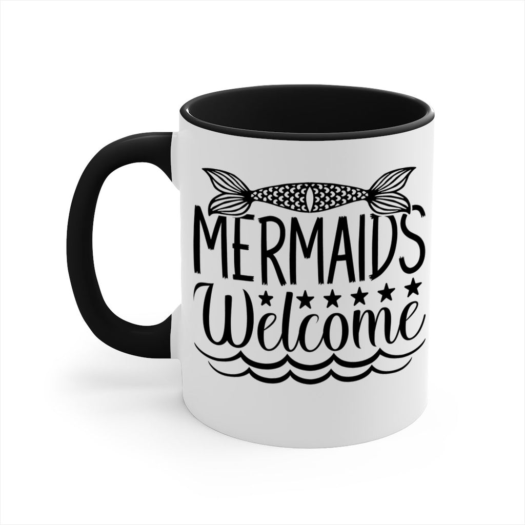 Mermaids Welcome 496#- mermaid-Mug / Coffee Cup