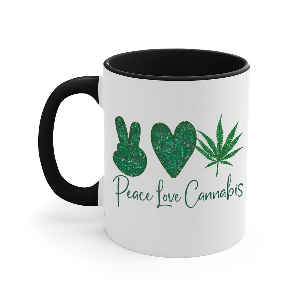 Peace Love Cannabis Sublimation 217#- marijuana-Mug / Coffee Cup