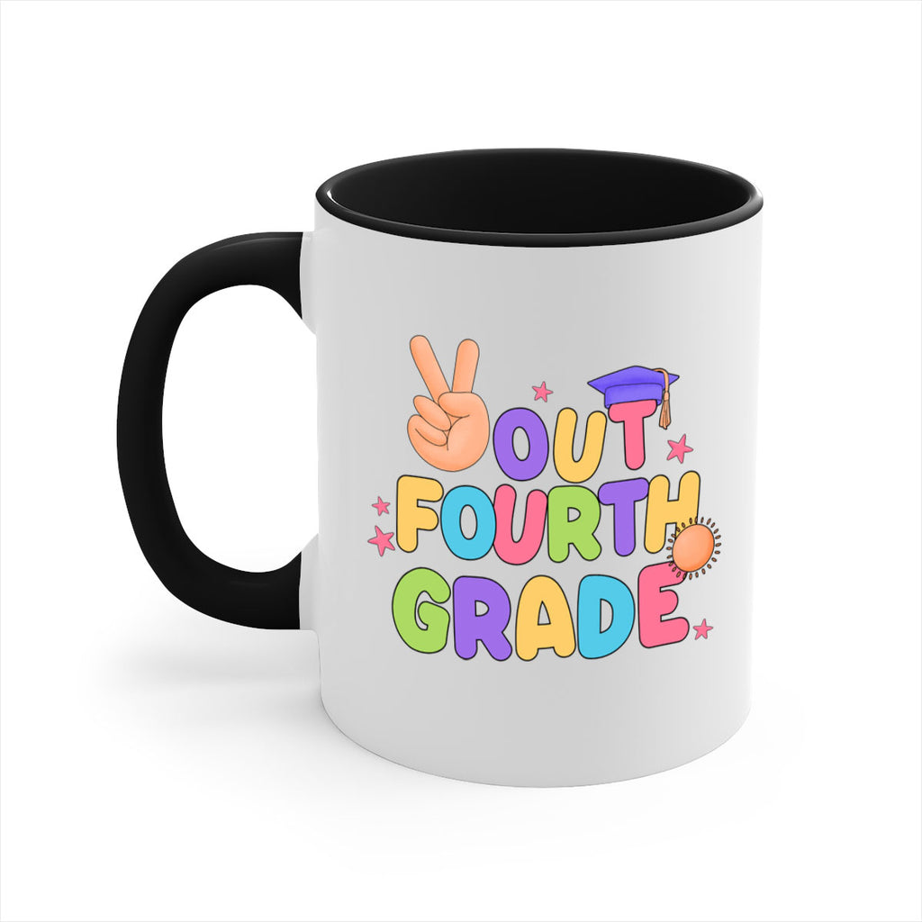 Peace Out 4th Grade Peace 19#- 4th grade-Mug / Coffee Cup