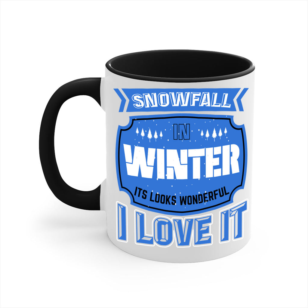 Snowfall in Winter 372#- winter-Mug / Coffee Cup