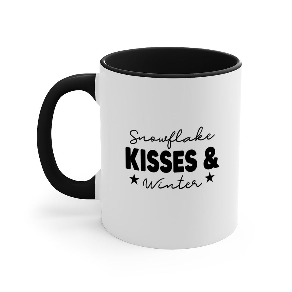 Snowflake Kisses Winter374#- winter-Mug / Coffee Cup