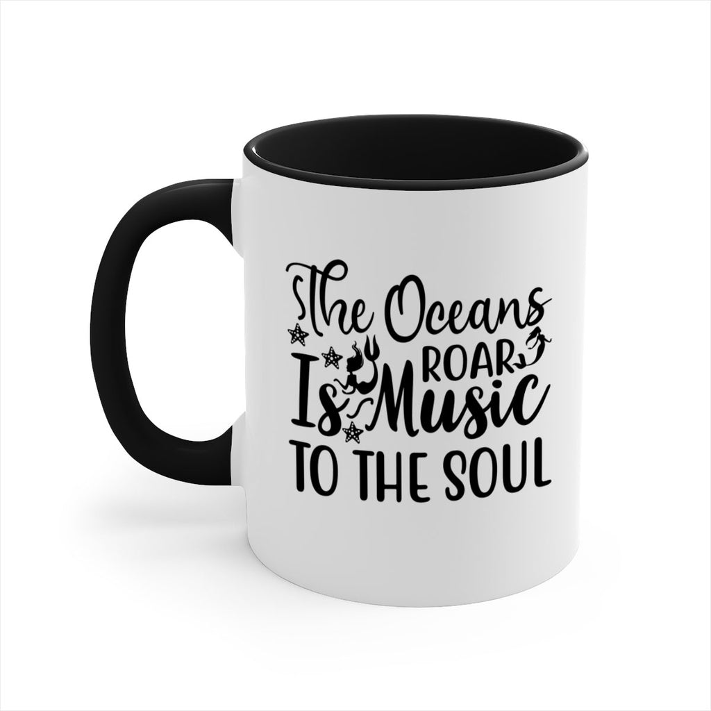 THE OCEANS ROAR IS MUSIC 632#- mermaid-Mug / Coffee Cup