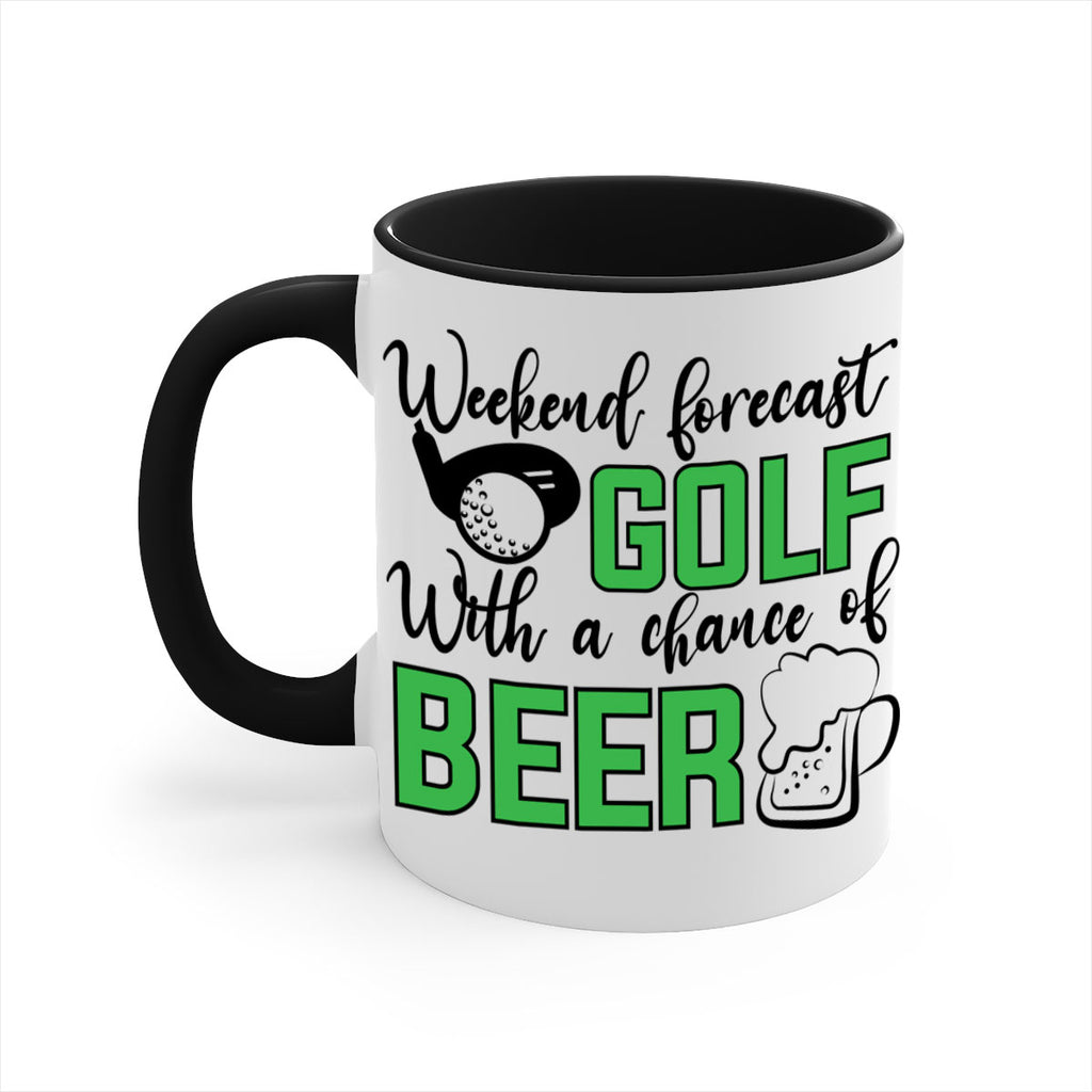 Weekend forecast With a chance of beer 109#- golf-Mug / Coffee Cup