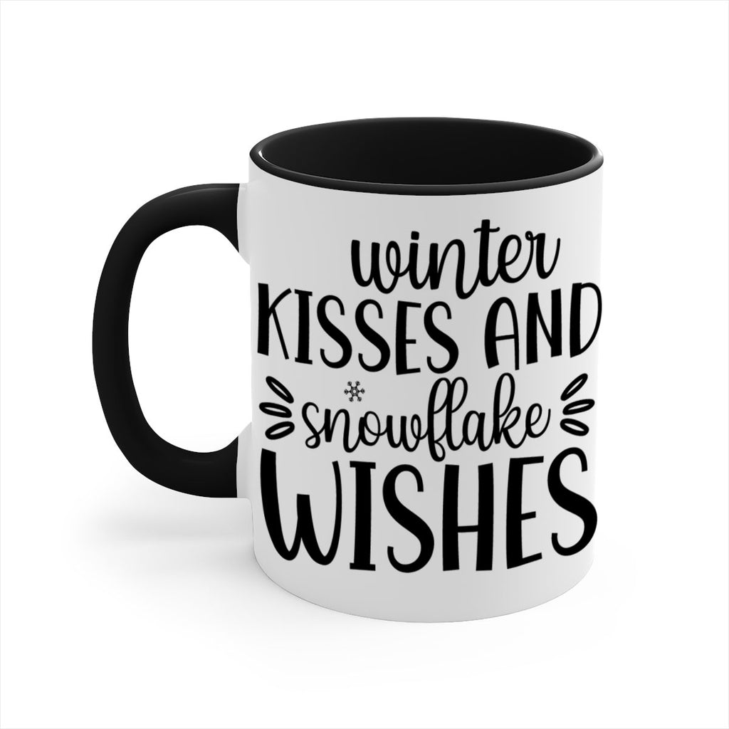 Winter Kisses And Snowflake Wishes517#- winter-Mug / Coffee Cup