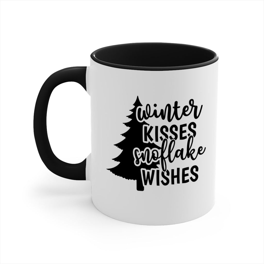 Winter Kisses Snoflake Wishes518#- winter-Mug / Coffee Cup