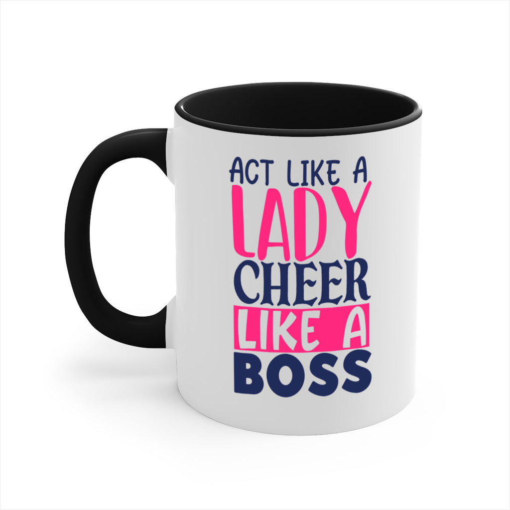 act like a lady cheer like a boss 1747#- cheer-Mug / Coffee Cup