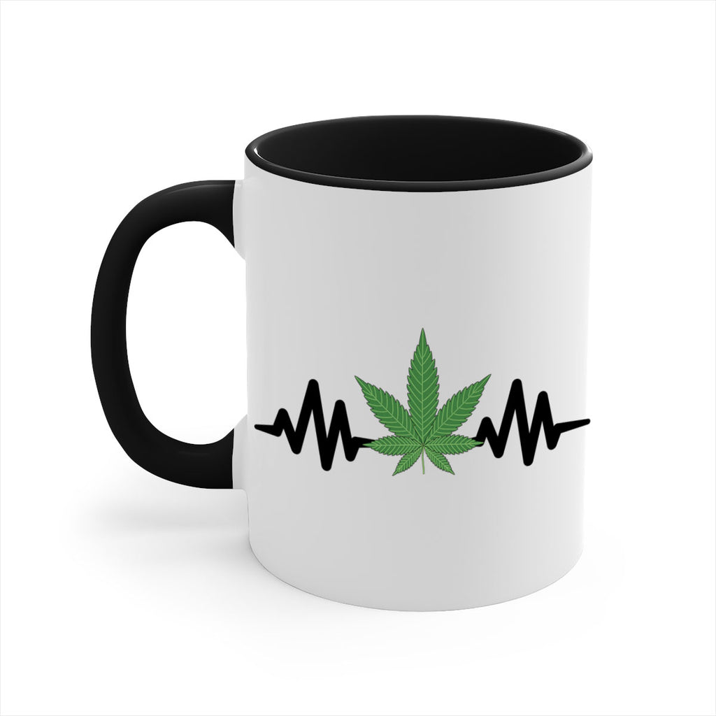 cannabis heartbeat 46#- marijuana-Mug / Coffee Cup