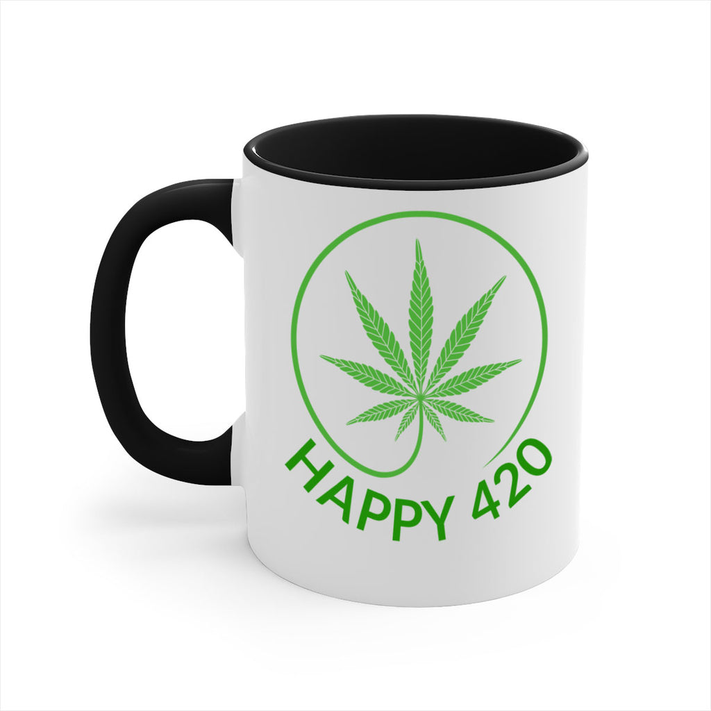 happy 420 100#- marijuana-Mug / Coffee Cup