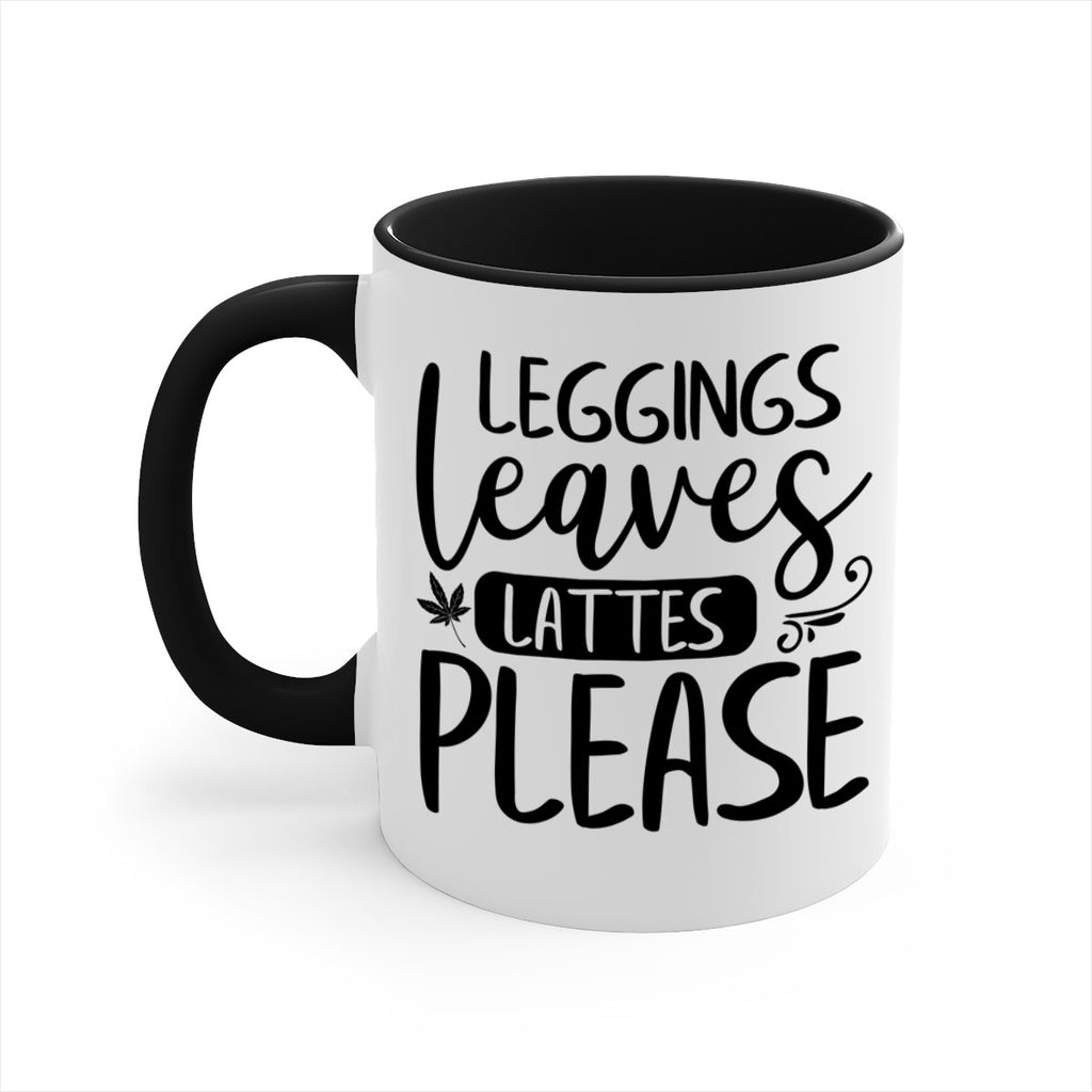 leggings leaves lattes please 396#- fall-Mug / Coffee Cup