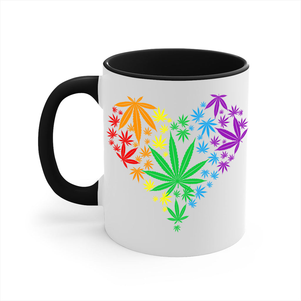 marijuana heart 200#- marijuana-Mug / Coffee Cup