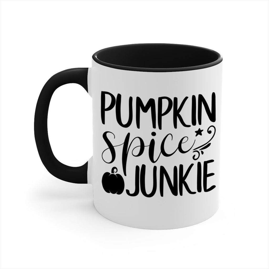 pumpkin spice junkie 548#- fall-Mug / Coffee Cup