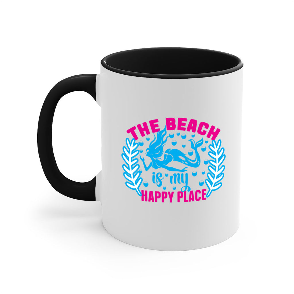 the beach is my happy place 626#- mermaid-Mug / Coffee Cup