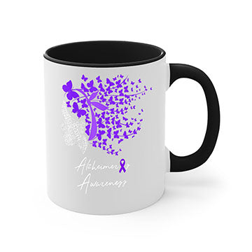 Alzheimers Awareness Shirt Alzheimers Purple Butterflies 23#- alzheimers-Mug / Coffee Cup