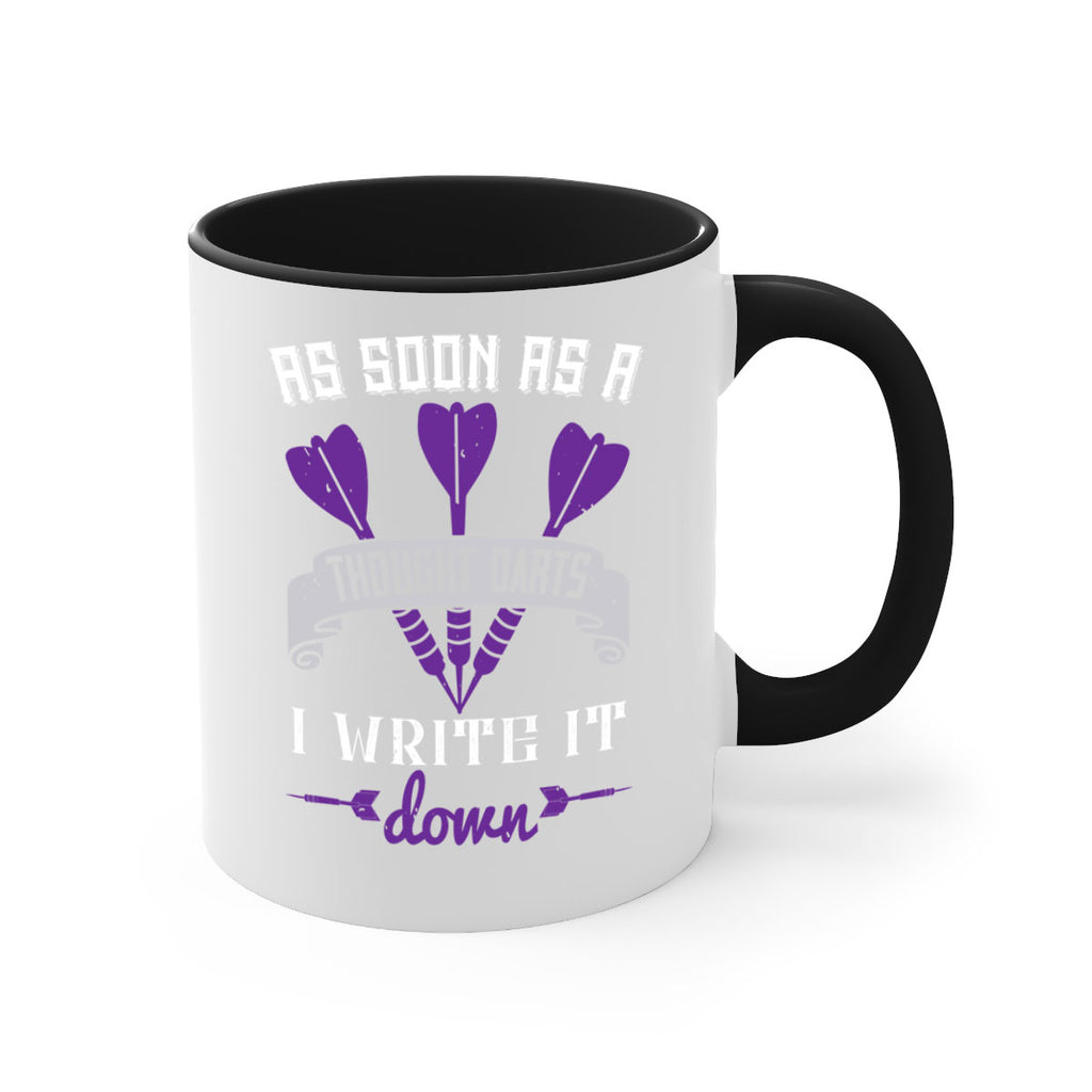 As soon as a thought darts I write it down 1955#- darts-Mug / Coffee Cup