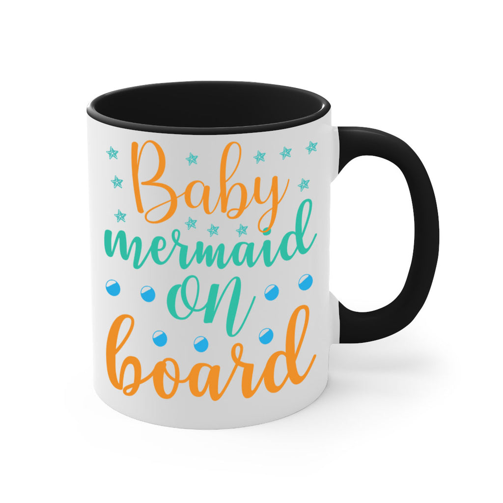 Baby Mermaid on Board 40#- mermaid-Mug / Coffee Cup