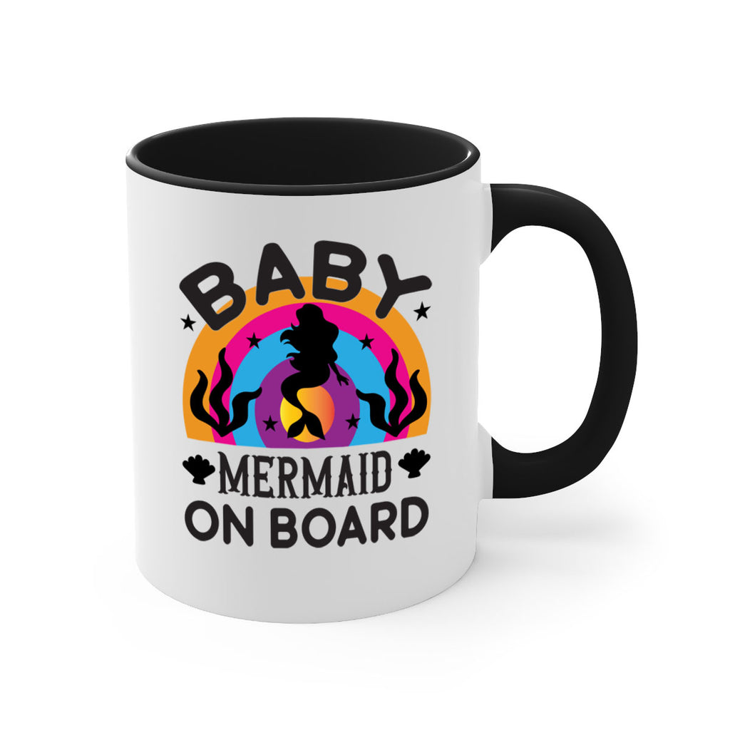 Baby mermaid on board 37#- mermaid-Mug / Coffee Cup