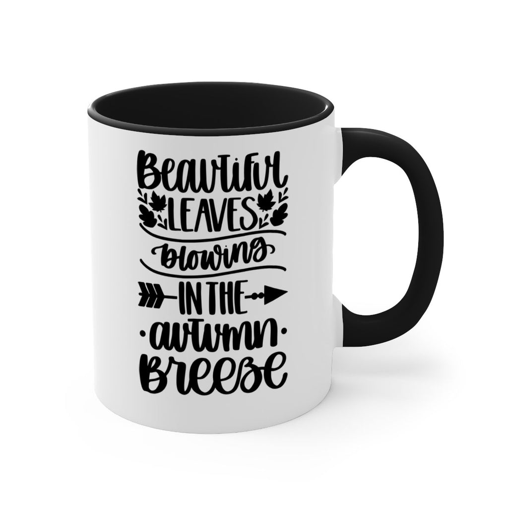 Beautiful Leaves Blowing In The Autumn Breeze 479#- fall-Mug / Coffee Cup