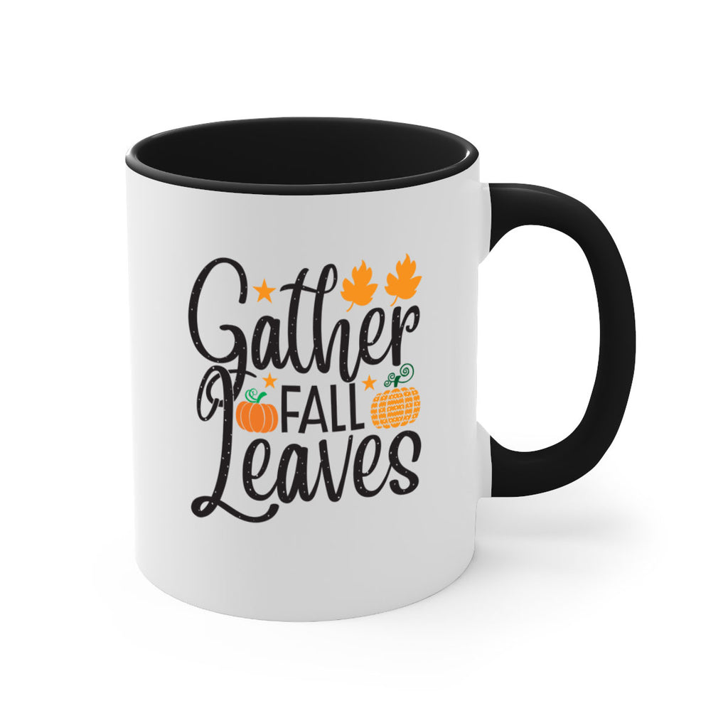 Gatherfallleaves 189#- fall-Mug / Coffee Cup