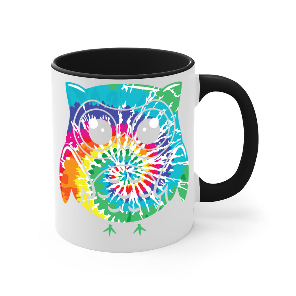 Graphic Owl Tiedye A TurtleRabbit 8#- owl-Mug / Coffee Cup