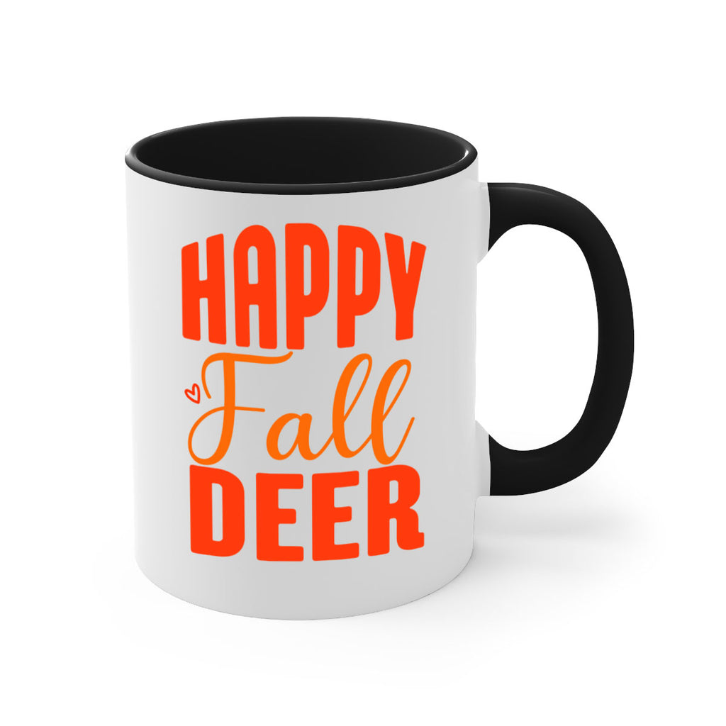 Happy Fall Deer Design 218#- fall-Mug / Coffee Cup