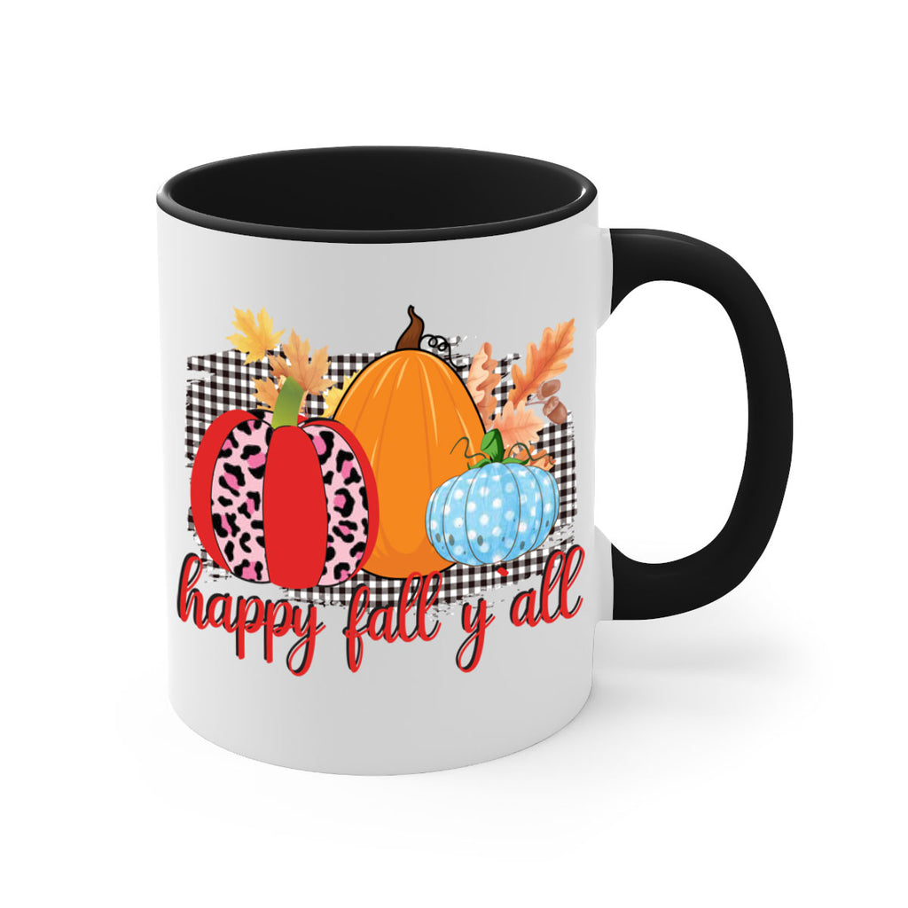 Happy Fall Yall Leopard 229#- fall-Mug / Coffee Cup