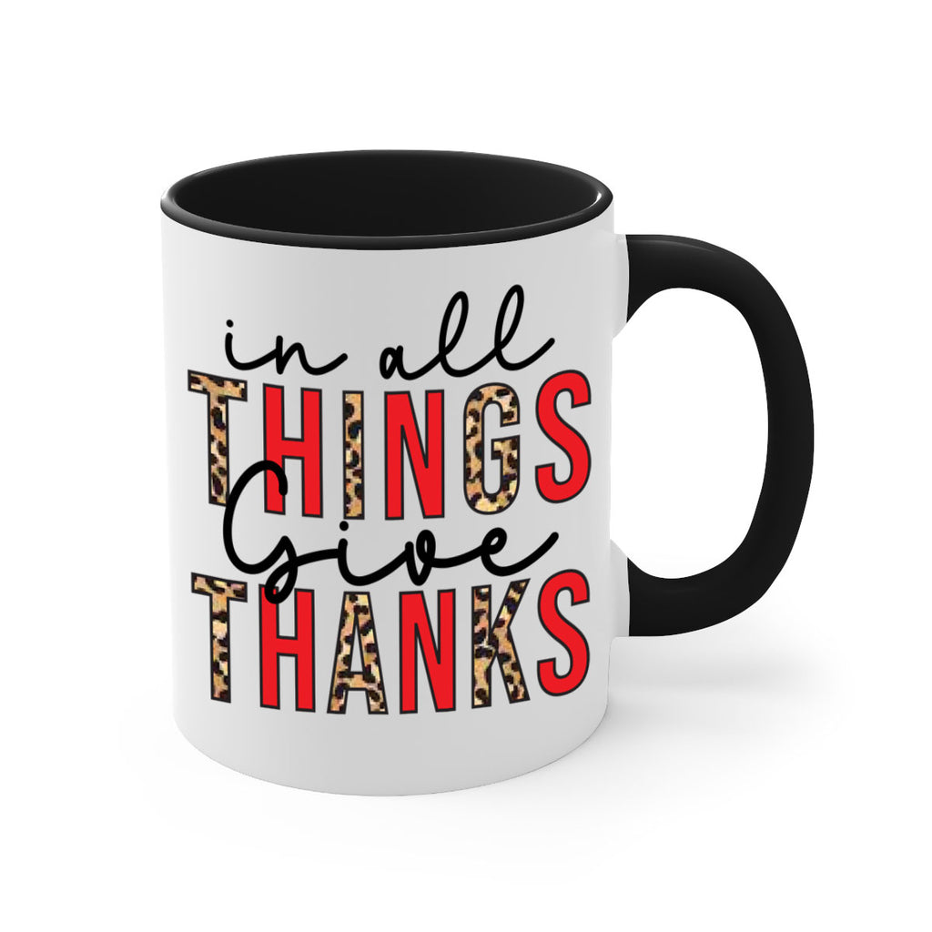 In all things give thanks 352#- fall-Mug / Coffee Cup