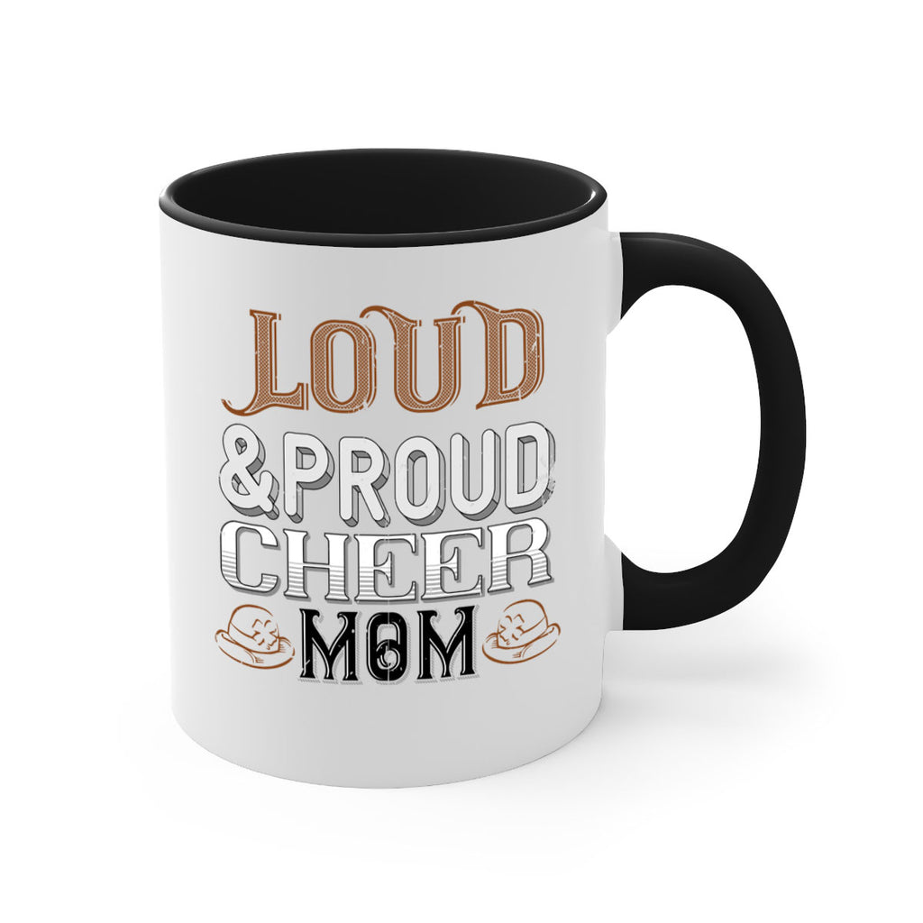 Loud proud cheer mom 763#- football-Mug / Coffee Cup