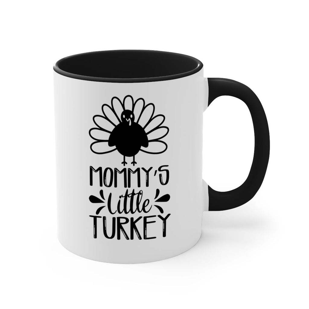 Mommy s Little Turkey 427#- fall-Mug / Coffee Cup