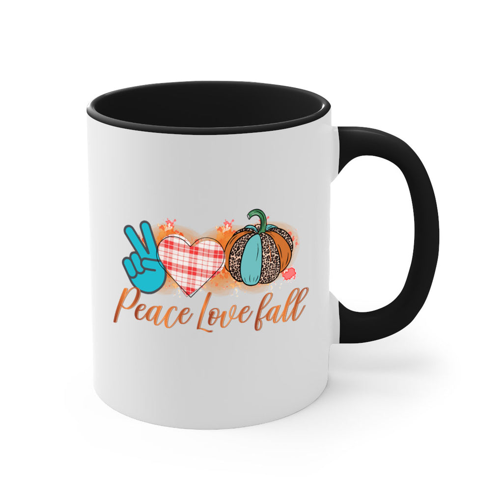 Peace Love Fall 466#- fall-Mug / Coffee Cup