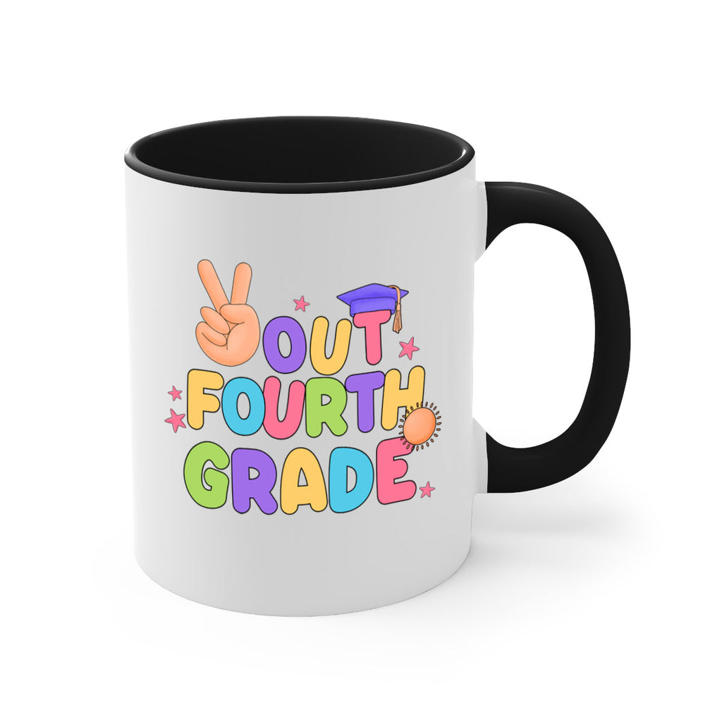 Peace Out 4th Grade Peace 19#- 4th grade-Mug / Coffee Cup