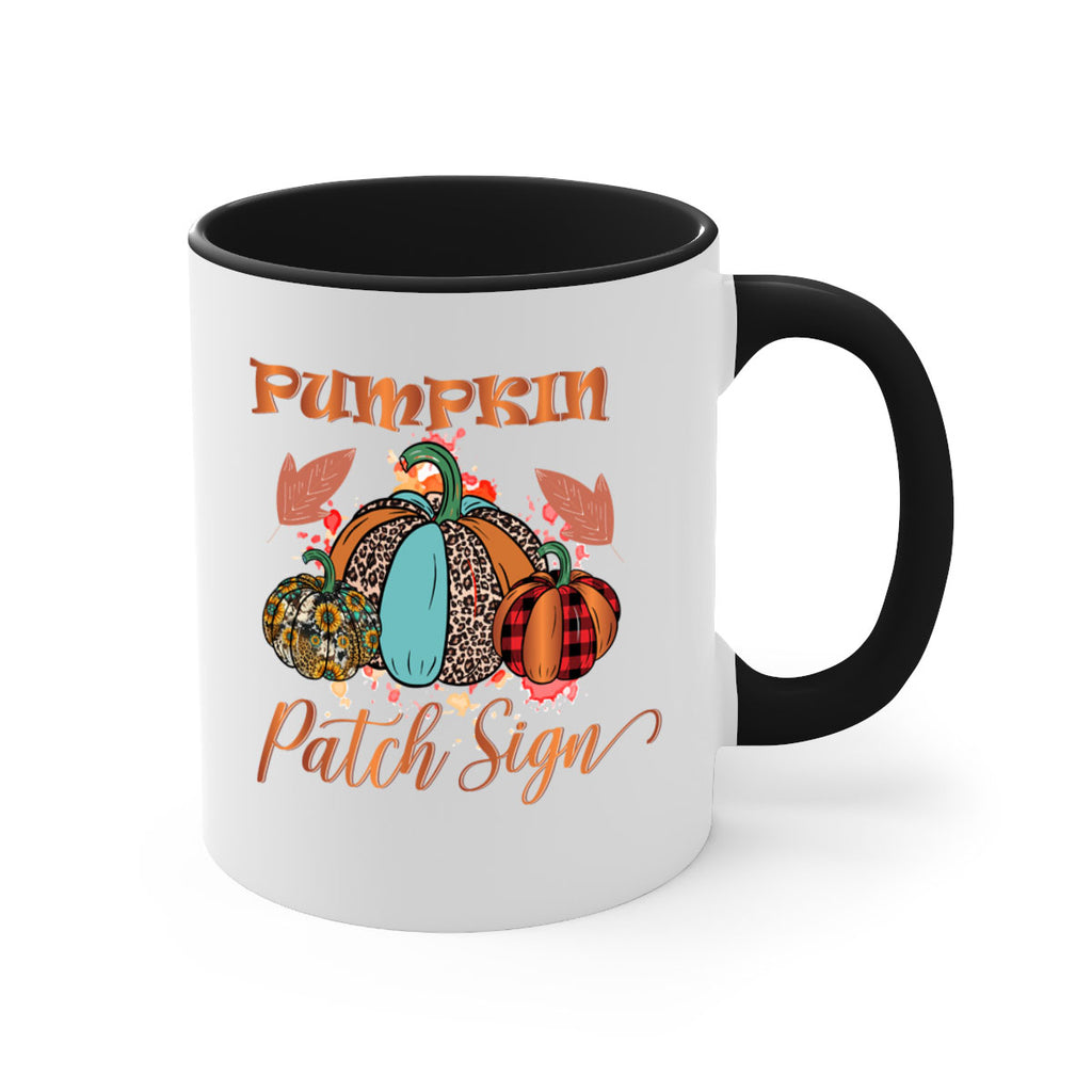 Pumpkin Patch Sign 530#- fall-Mug / Coffee Cup