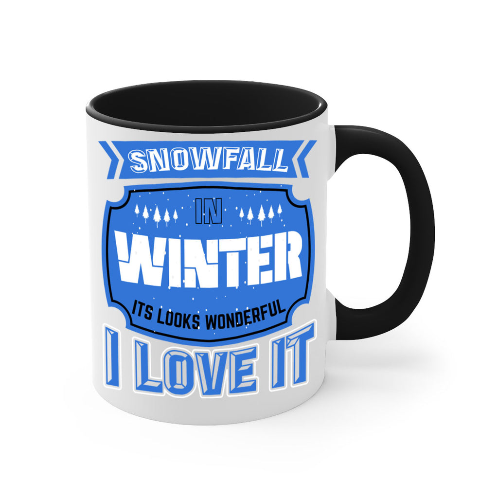 Snowfall in Winter 372#- winter-Mug / Coffee Cup