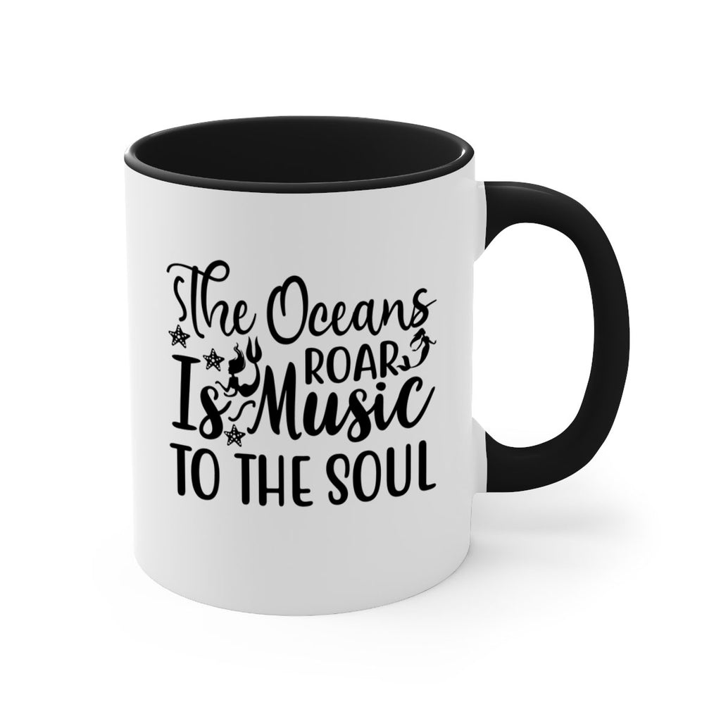 THE OCEANS ROAR IS MUSIC 632#- mermaid-Mug / Coffee Cup