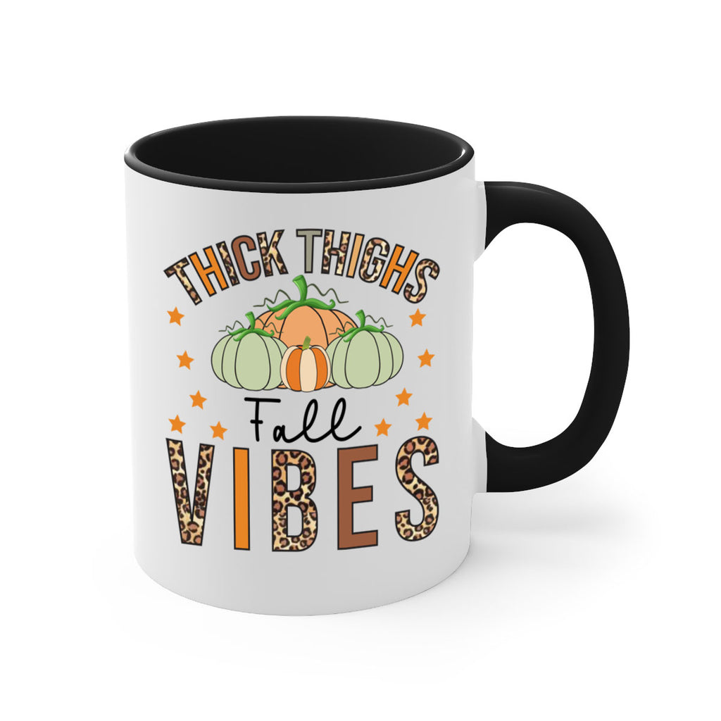 Thick Thighs Fall vibes 614#- fall-Mug / Coffee Cup