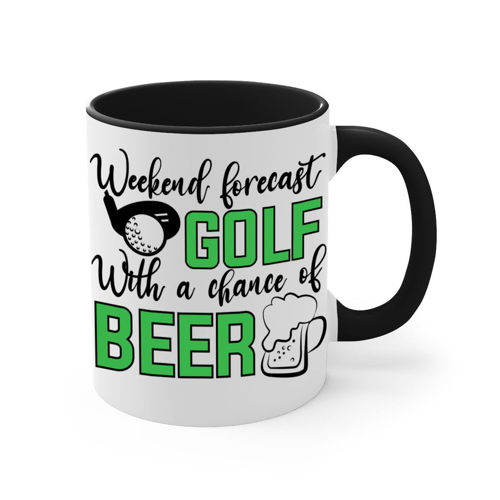 Weekend forecast With a chance of beer 109#- golf-Mug / Coffee Cup