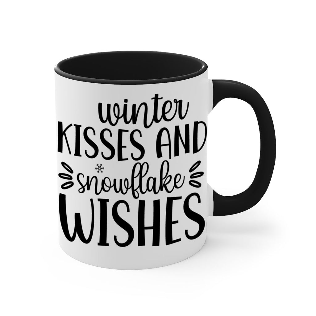 Winter Kisses And Snowflake Wishes517#- winter-Mug / Coffee Cup