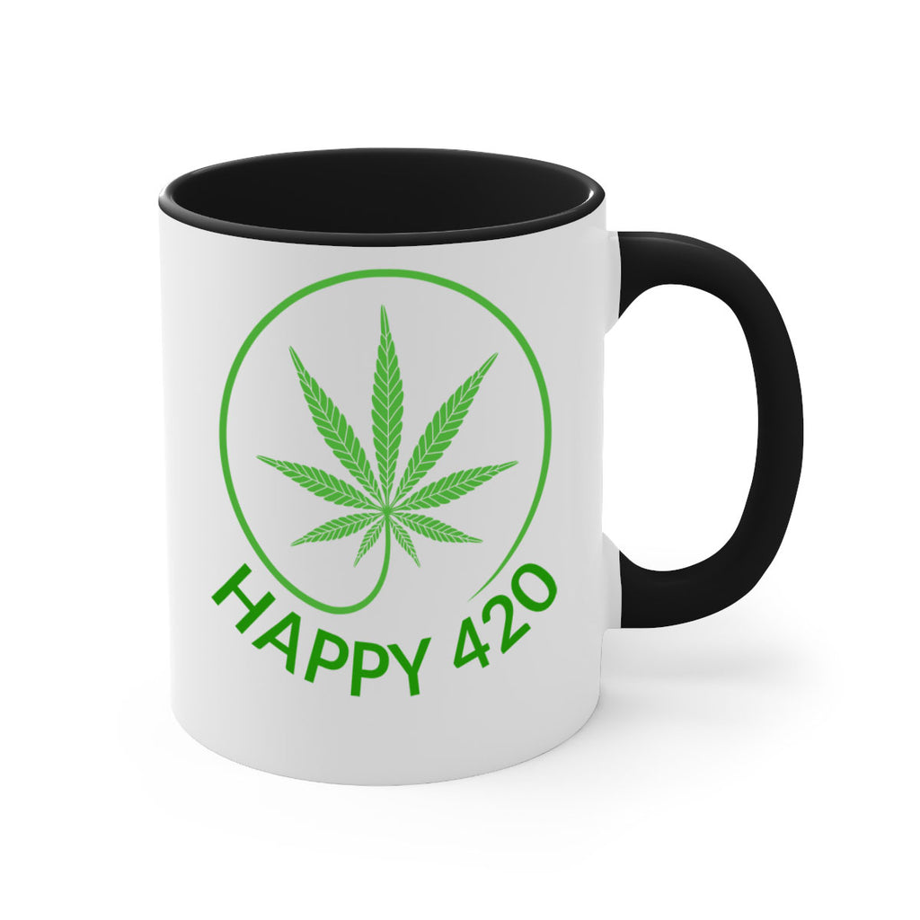 happy 420 100#- marijuana-Mug / Coffee Cup