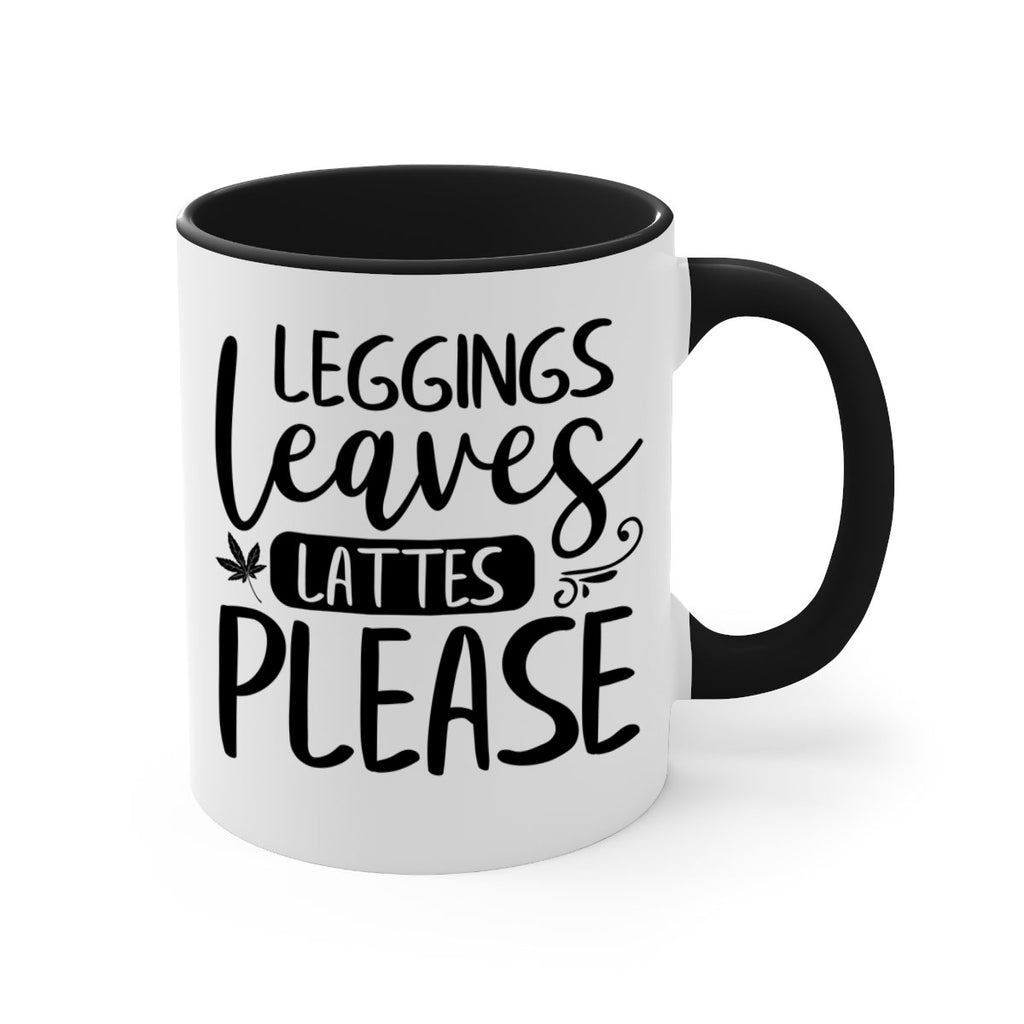 leggings leaves lattes please 396#- fall-Mug / Coffee Cup