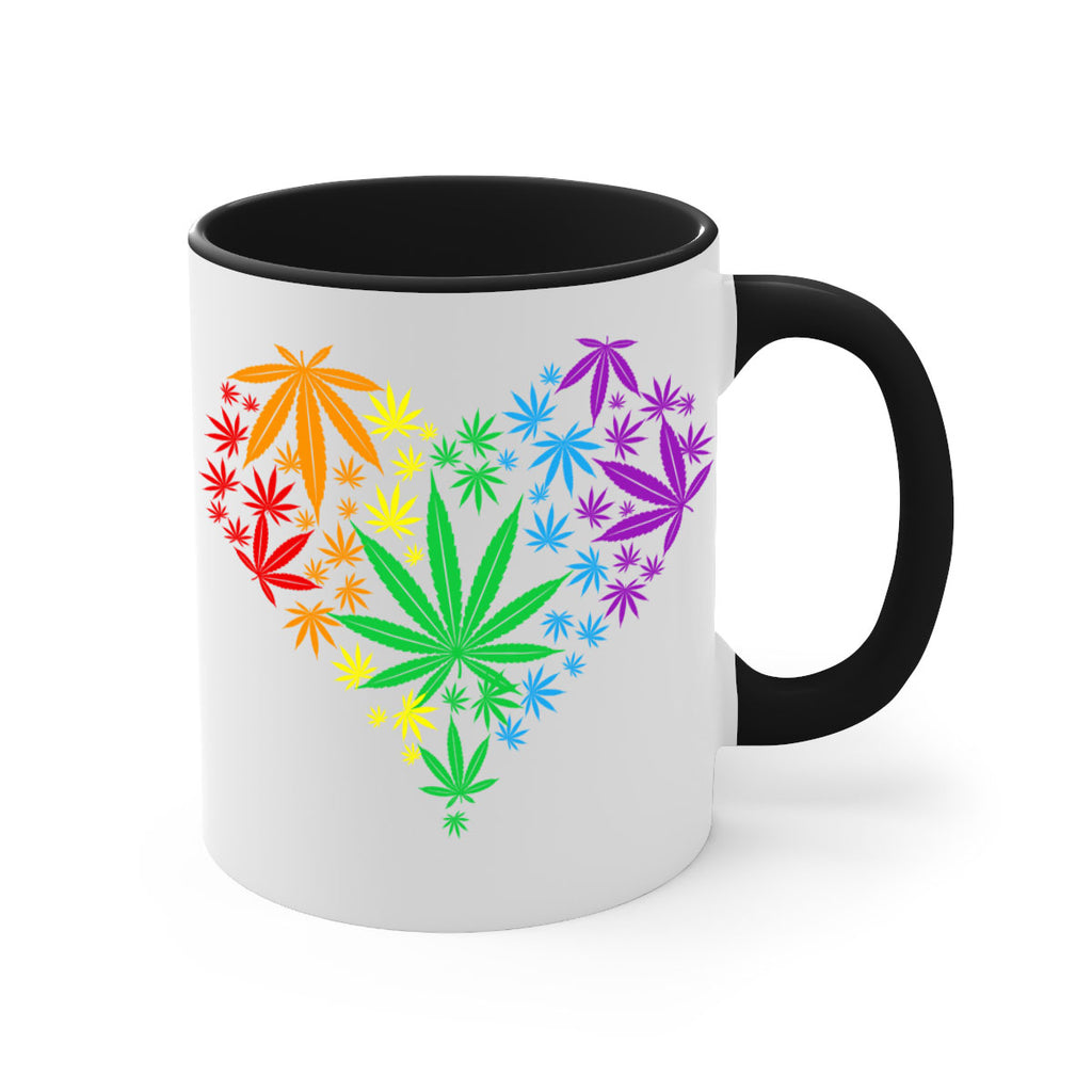 marijuana heart 200#- marijuana-Mug / Coffee Cup