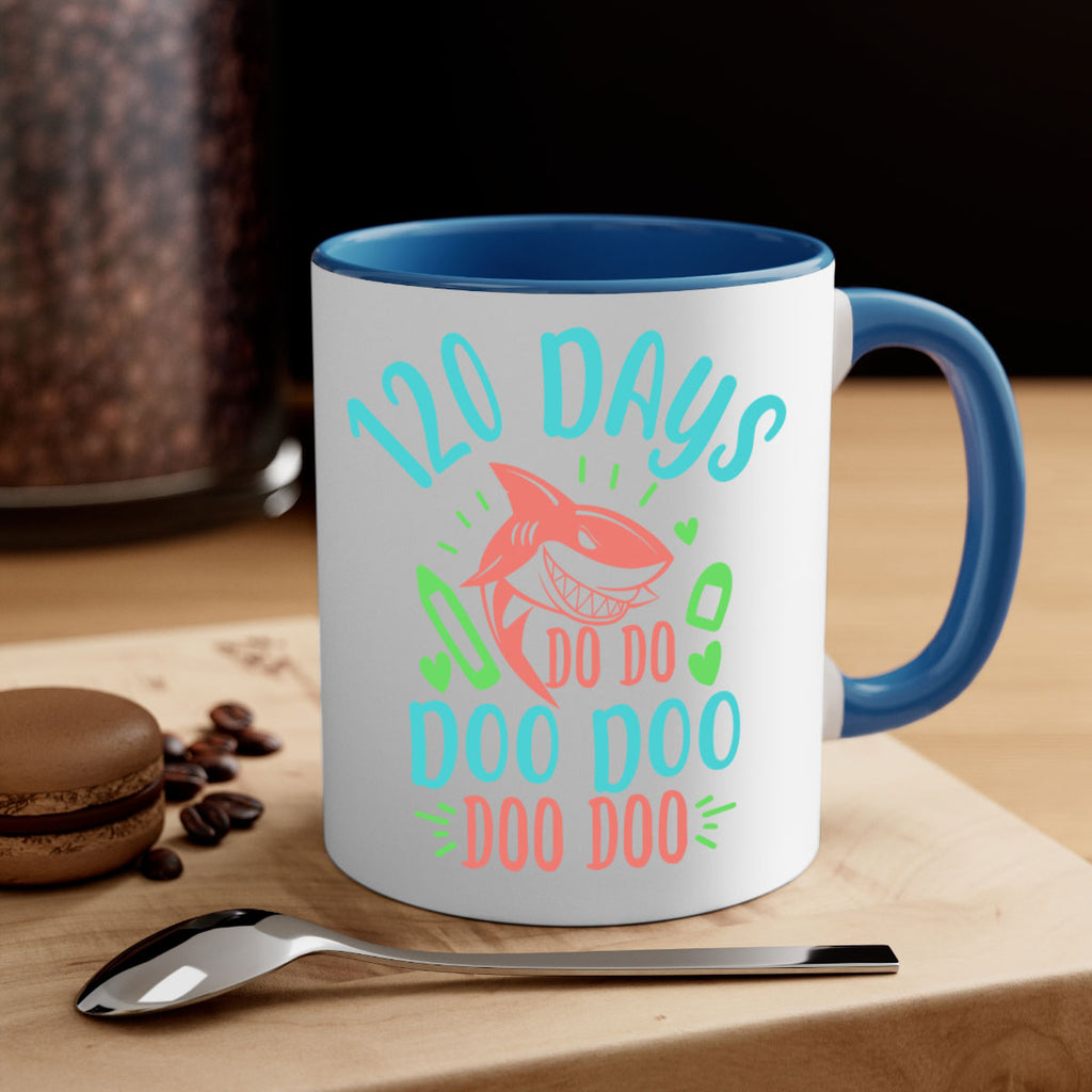 10 120 days shark doo doo 18#- 100 days-Mug / Coffee Cup