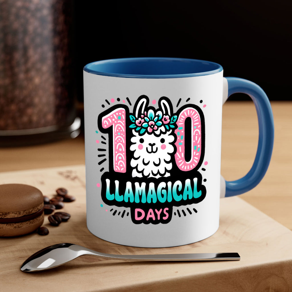 100 Llamagical Days Sublimation 35#- 100 days-Mug / Coffee Cup