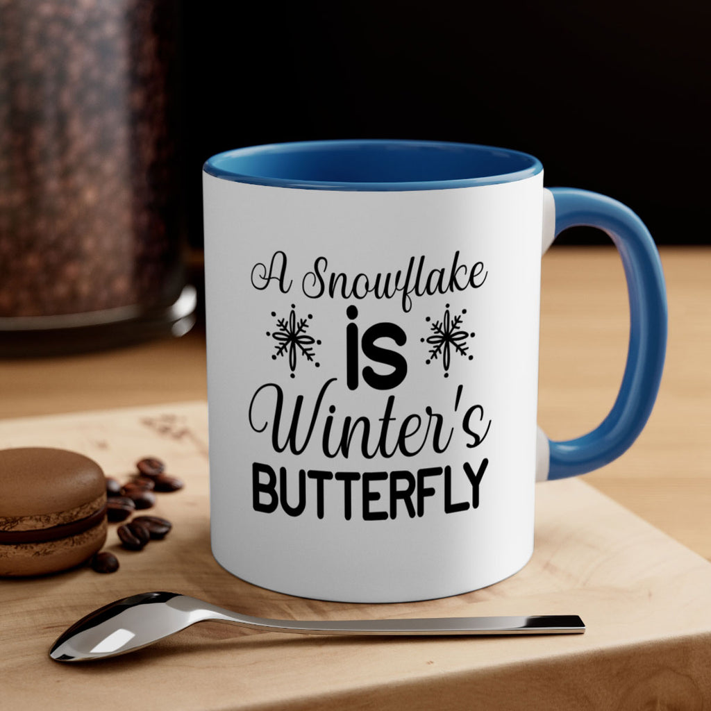 A Snowflake is Winters Butterfly3#- winter-Mug / Coffee Cup