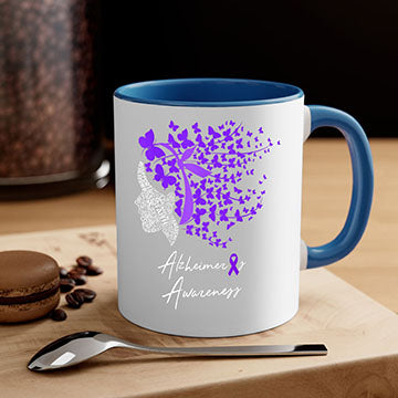 Alzheimers Awareness Shirt Alzheimers Purple Butterflies 23#- alzheimers-Mug / Coffee Cup