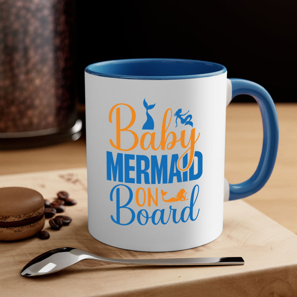 Baby Mermaid on Board 28#- mermaid-Mug / Coffee Cup